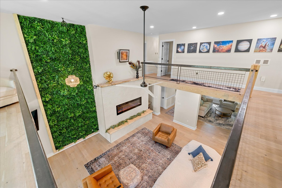 Master bedroom seating area